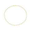 Thumbnail Image 2 of Sterling Silver & 18ct Gold Plated Vermeil 110 Gauge 22" Paper Link Chain Necklace