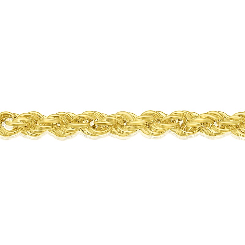 Main Image 2 of Sterling Silver & 18ct Gold Plated Vermeil 100 Gauge 7.25" Rope Chain Bracelet