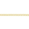 Thumbnail Image 2 of Sterling Silver & 18ct Gold Plated Vermeil 60 Gauge 7.25" Curb Chain Bracelet