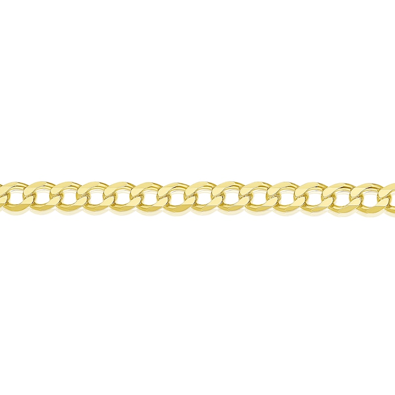 Main Image 2 of Sterling Silver & 18ct Gold Plated Vermeil 80 Gauge 8" Curb Chain Bracelet