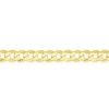 Thumbnail Image 2 of Sterling Silver & 18ct Gold Plated Vermeil 120 Gauge 8" Curb Chain Bracelet
