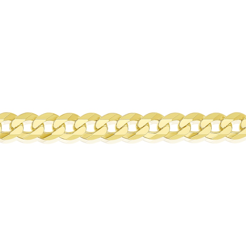 Main Image 2 of Sterling Silver & 18ct Gold Plated Vermeil 120 Gauge 8" Curb Chain Bracelet