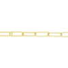 Thumbnail Image 2 of Sterling Silver & 18ct Gold Plated Vermeil 70 Gauge Paper" 7.25 Link Chain Bracelet
