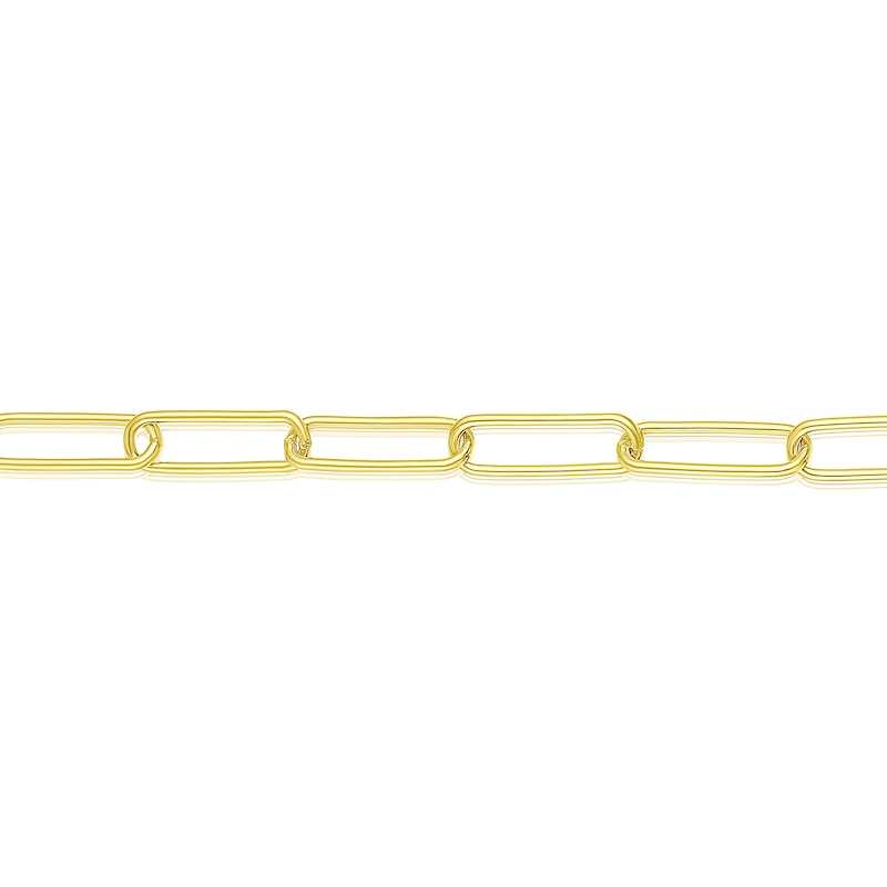 Sterling Silver & 18ct Gold Plated Vermeil 70 Gauge Paper Inch 7.25 Link Chain Bracelet