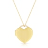 Thumbnail Image 0 of Sterling Silver & 18ct Gold Plated Vermeil Cubic Zirconia Bale Heart Locket