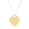 Thumbnail Image 1 of Sterling Silver & 18ct Gold Plated Vermeil Cubic Zirconia Bale Heart Locket