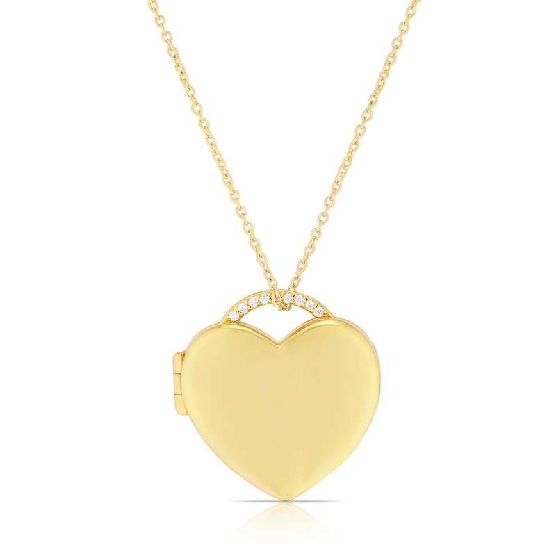 Gold Plated Vermeil Heart Locket 