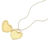 Thumbnail Image 2 of Sterling Silver & 18ct Gold Plated Vermeil Cubic Zirconia Bale Heart Locket