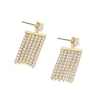 Thumbnail Image 1 of Gold Plated Cubic Zirconia Shimmer Drop Earrings