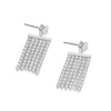 Thumbnail Image 1 of Silver Plated Cubic Zirconia Shimmer Drop Earrings