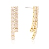 Thumbnail Image 0 of Gold Plated Cubic Zirconia Double Drop Earrings