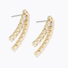 Thumbnail Image 1 of Gold Plated Cubic Zirconia Double Drop Earrings