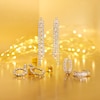 Thumbnail Image 3 of Gold Plated Cubic Zirconia Triple Row Drop Earrings
