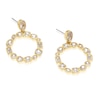 Thumbnail Image 1 of Gold Plated Cubic Zirconia Multishape Circle Drop Earrings
