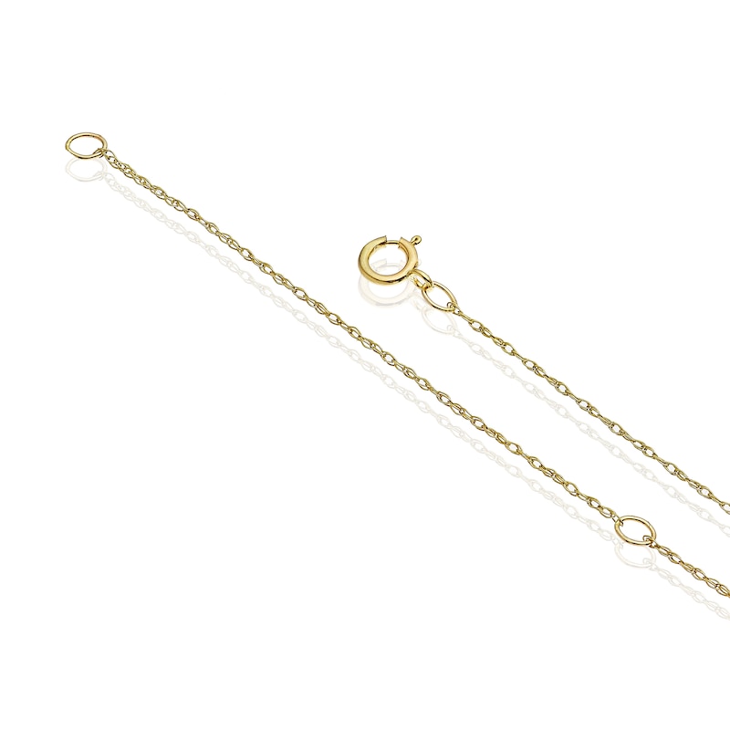 Main Image 3 of 9ct Yellow Gold Cultured Freshwater Pearl Cone Pendant Necklace