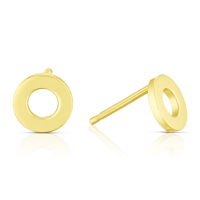 Main Image 1 of 9ct Yellow Gold Open Circle Stud Earrings