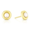 Thumbnail Image 0 of 9ct Yellow Gold Cultured Freshwater Pearl Round Cushion Stud Earrings