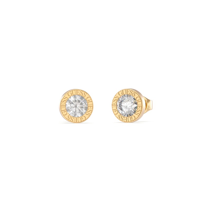 Main Image 1 of Guess Ladies' 10mm Gold Tone Crystal Stud Earrings
