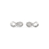 Thumbnail Image 1 of Guess Ladies' Silver Tone Stone Set Infinity Stud Earrings