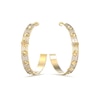 Thumbnail Image 0 of Guess Ladies' Gold Tone Stone Set Stud Detail Hoop Earrings