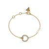 Thumbnail Image 1 of Guess Ladies' Gold Tone Stone Set Circle Pendant Bracelet