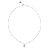 Thumbnail Image 1 of Guess Ladies' Silver Tone Stone Set Central Star Pendant Necklace