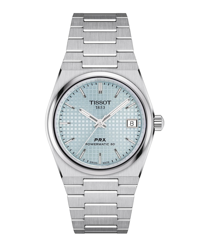 Tissot PRX 35mm Glacier Blue Dial Stainless Steel Bracelet Watch