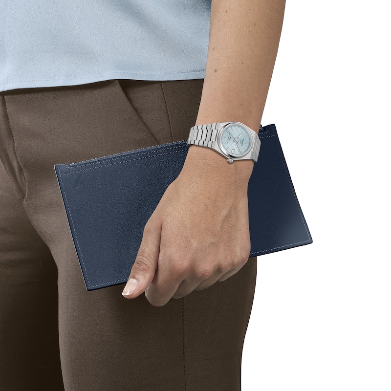 Main Image 4 of Tissot PRX 35mm Glacier Blue Dial Stainless Steel Bracelet Watch