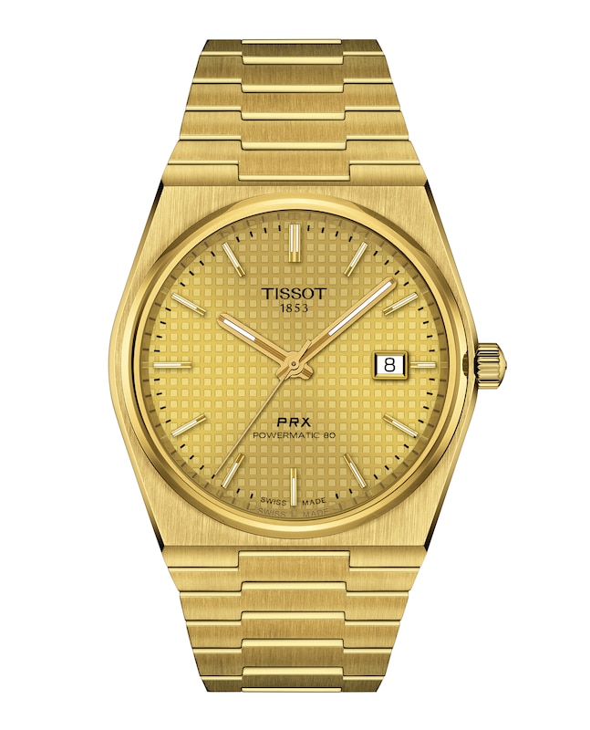 Tissot PRX Men's 40mm Gold Tone Dial & Bracelet Watch