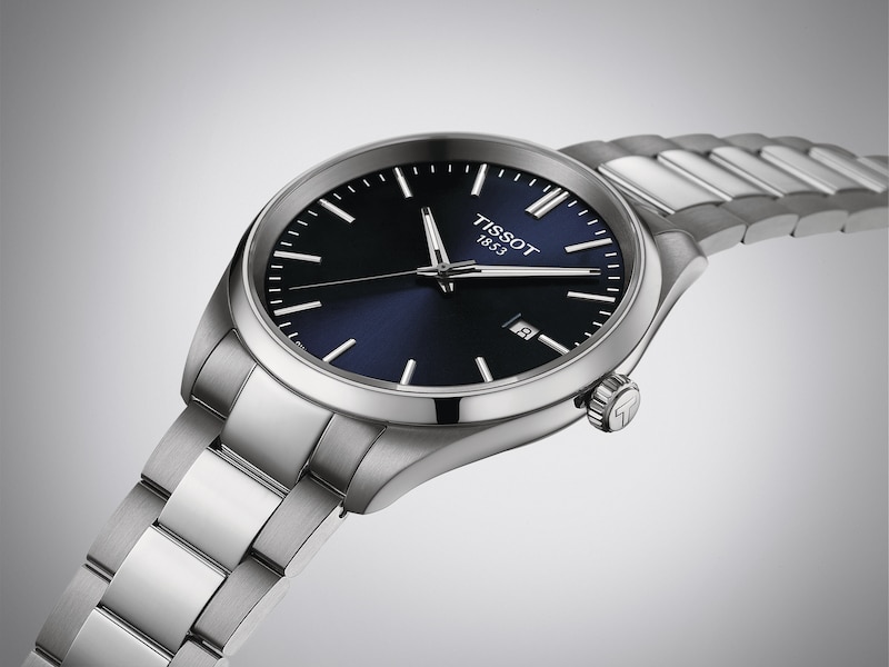 Main Image 4 of Tissot PR100 Men's Blue Dial Stainless Steel Bracelet Watch