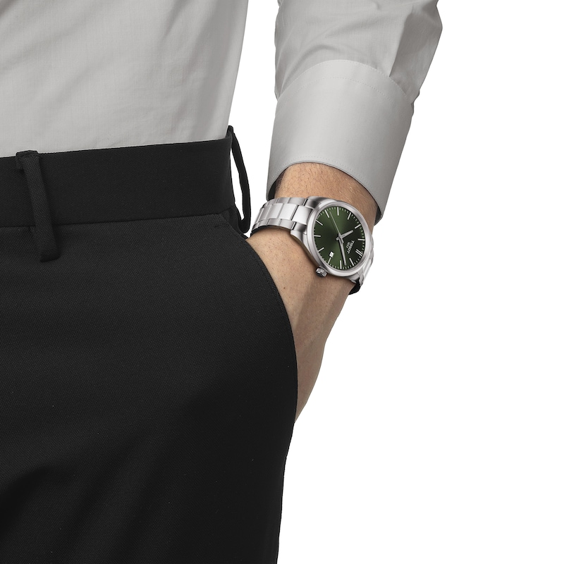 Main Image 4 of Tissot PR100 Men's Green Dial Stainless Steel Bracelet Watch