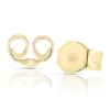 Thumbnail Image 2 of 9ct Solid Yellow Gold Garnet Heart Cubic Zirconia Stud Earrings