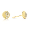 Thumbnail Image 1 of Sterling Silver & 18ct Gold Plated Vermeil Yin & Yang Stud Earrings