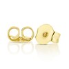 Thumbnail Image 1 of Sterling Silver & 18ct Gold Plated Vermeil Rectangular Cubic Zirconia Stud Earrings