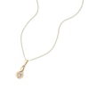 Thumbnail Image 1 of 9ct Yellow Gold Cubic Zirconia Teardrop Pendant Necklace