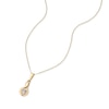 Thumbnail Image 2 of 9ct Yellow Gold Cubic Zirconia Teardrop Pendant Necklace