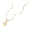 Thumbnail Image 2 of Sterling Silver & 18ct Gold Plated Vermeil Cubic Zirconia Pavé Pendant Necklace