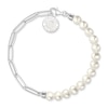 Thumbnail Image 2 of Thomas Sabo Ladies' Sterling Silver Freshwater Pearl Beaded Bracelet