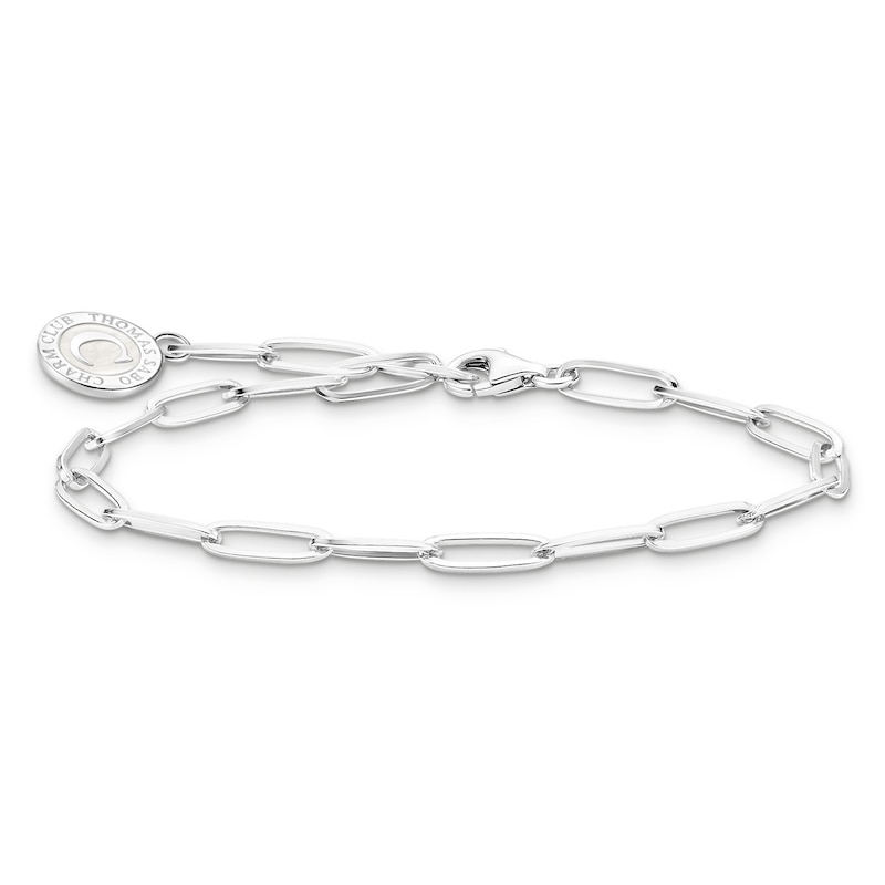 Main Image 1 of Thomas Sabo Ladies' Sterling Silver Wide Link Charm Carrier Bracelet 19cm