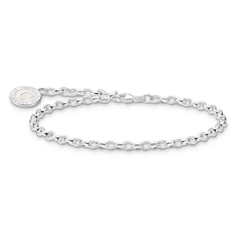 Main Image 1 of Thomas Sabo Ladies' Sterling Silver Enamel Charm Carrier Bracelet 19cm