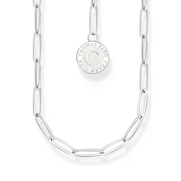 Thomas Sabo Ladies' Sterling Silver Enamel Charm Carrier Necklace