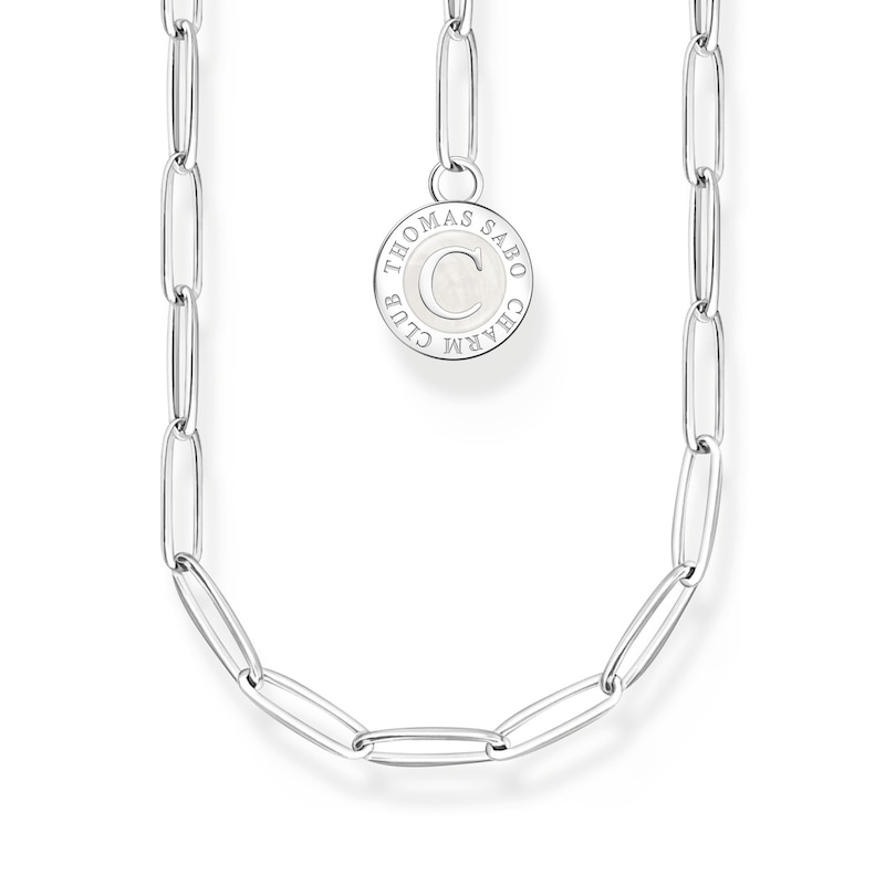 Main Image 1 of Thomas Sabo Ladies' Sterling Silver Enamel Charm Carrier Necklace
