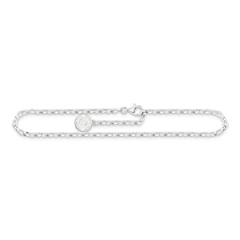 Thomas Sabo Ladies' Sterling Silver Enamel Charm Carrier Anklet