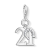 Thumbnail Image 0 of Thomas Sabo Ladies' Sterling Silver Lucky Number 21 Charm Pendant