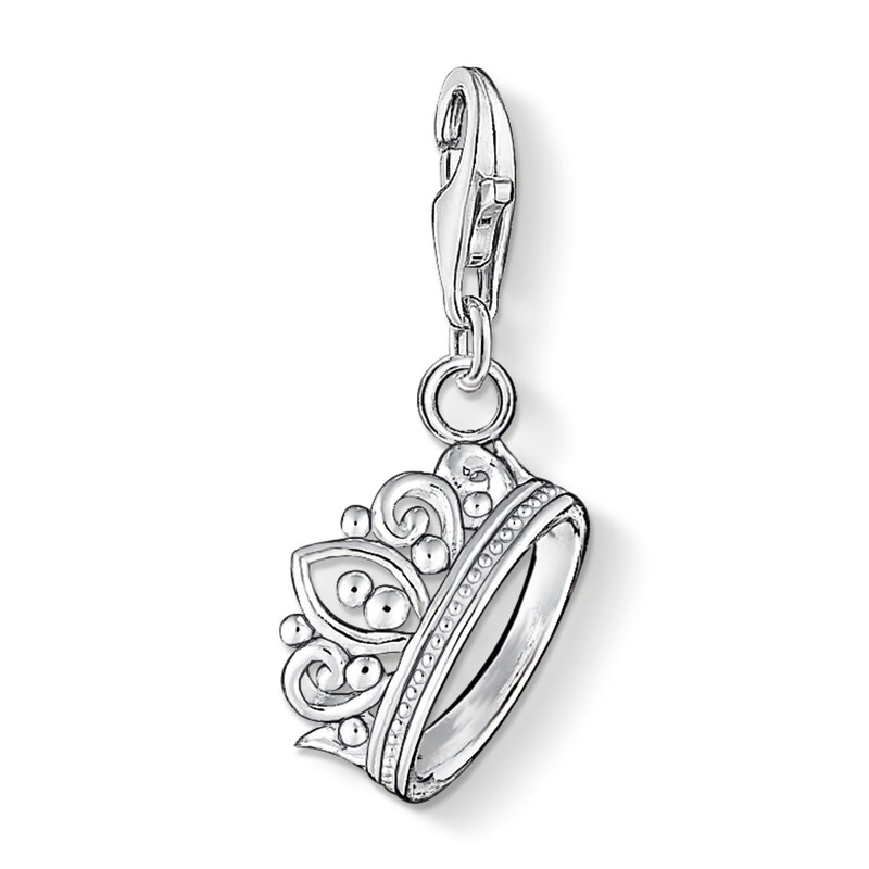 Thomas Sabo Ladies' Sterling Silver Crown Charm Pendant