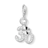 Thumbnail Image 1 of Thomas Sabo Ladies' Sterling Silver Cubic Zirconia 30 Charm Pendant