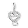 Thumbnail Image 1 of Thomas Sabo Ladies' Sterling Silver Cubic Zirconia Daughter Heart Charm Pendant