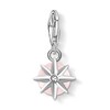 Thumbnail Image 2 of Thomas Sabo Ladies' Sterling Silver Rose Quartz Cubic Zirconia Charm Pendant Birth Stone October
