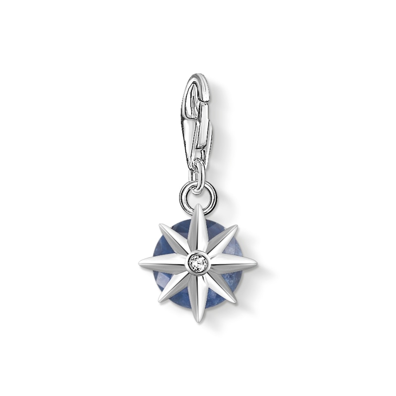 Main Image 2 of Thomas Sabo Ladies' Sterling Silver Sodalite Cubic Zirconia Charm Pendant Birth Stone September
