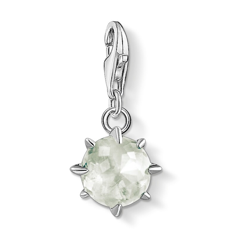 Main Image 1 of Thomas Sabo Ladies' Sterling Silver Prasiolite Cubic Zirconia Charm Pendant Birth Stone August